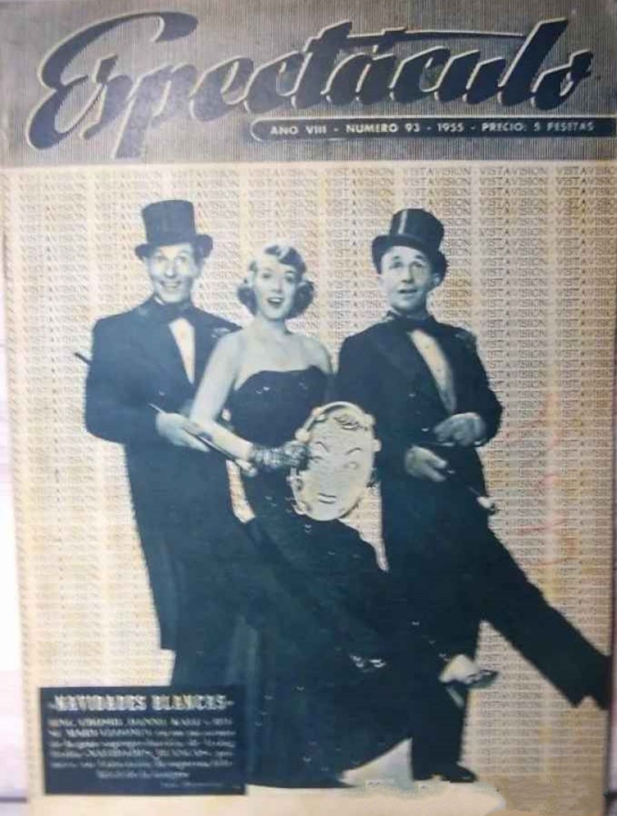ESPECTACULO magazine side cover Issue 93   1955