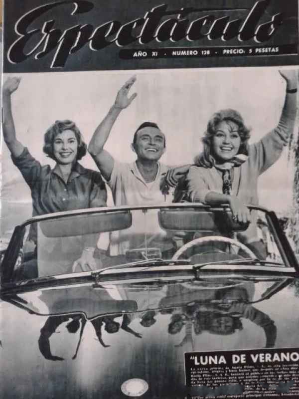 ESPECTACULO magazine side cover Issue 128   1958
