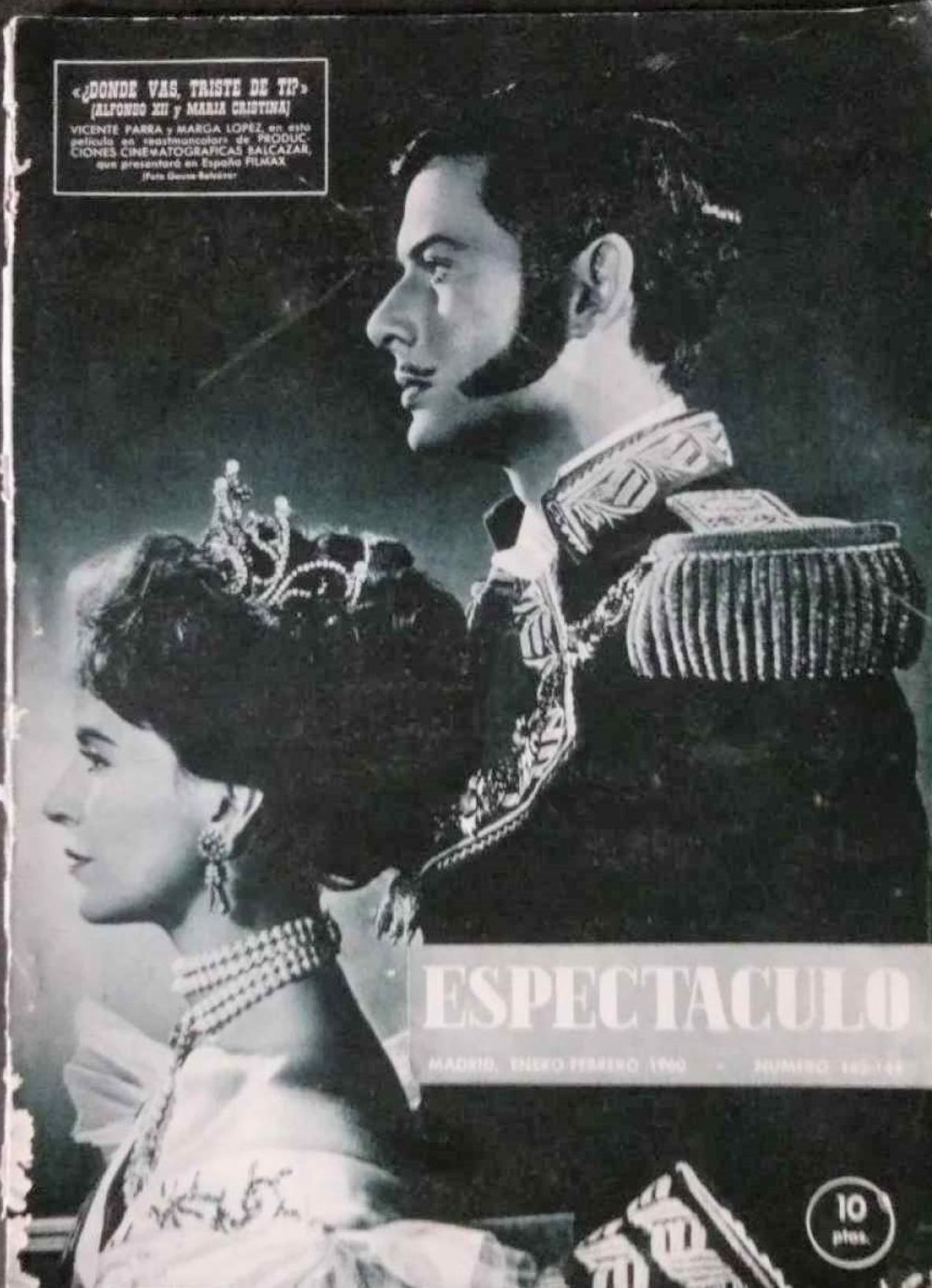 ESPECTACULO magazine side cover Issue 143-144   1960