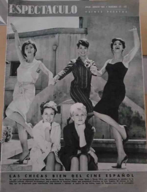 ESPECTACULO magazine side cover Issue 161-162  August/September 1961
