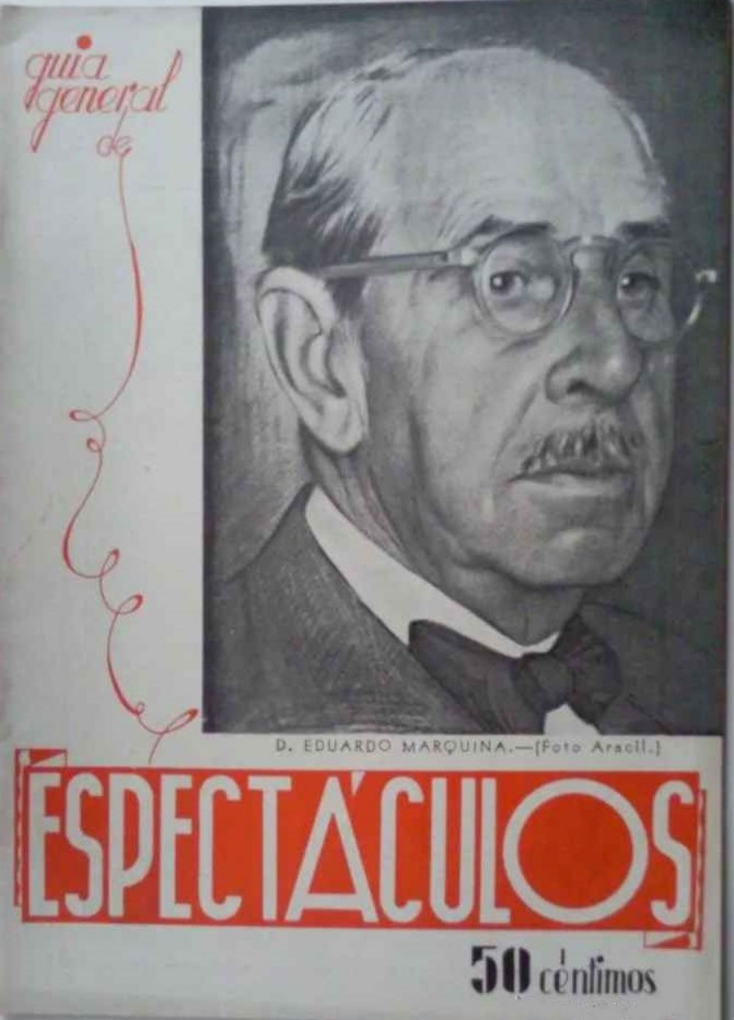 ESPECTACULOS magazine side cover Issue 2  January 1944