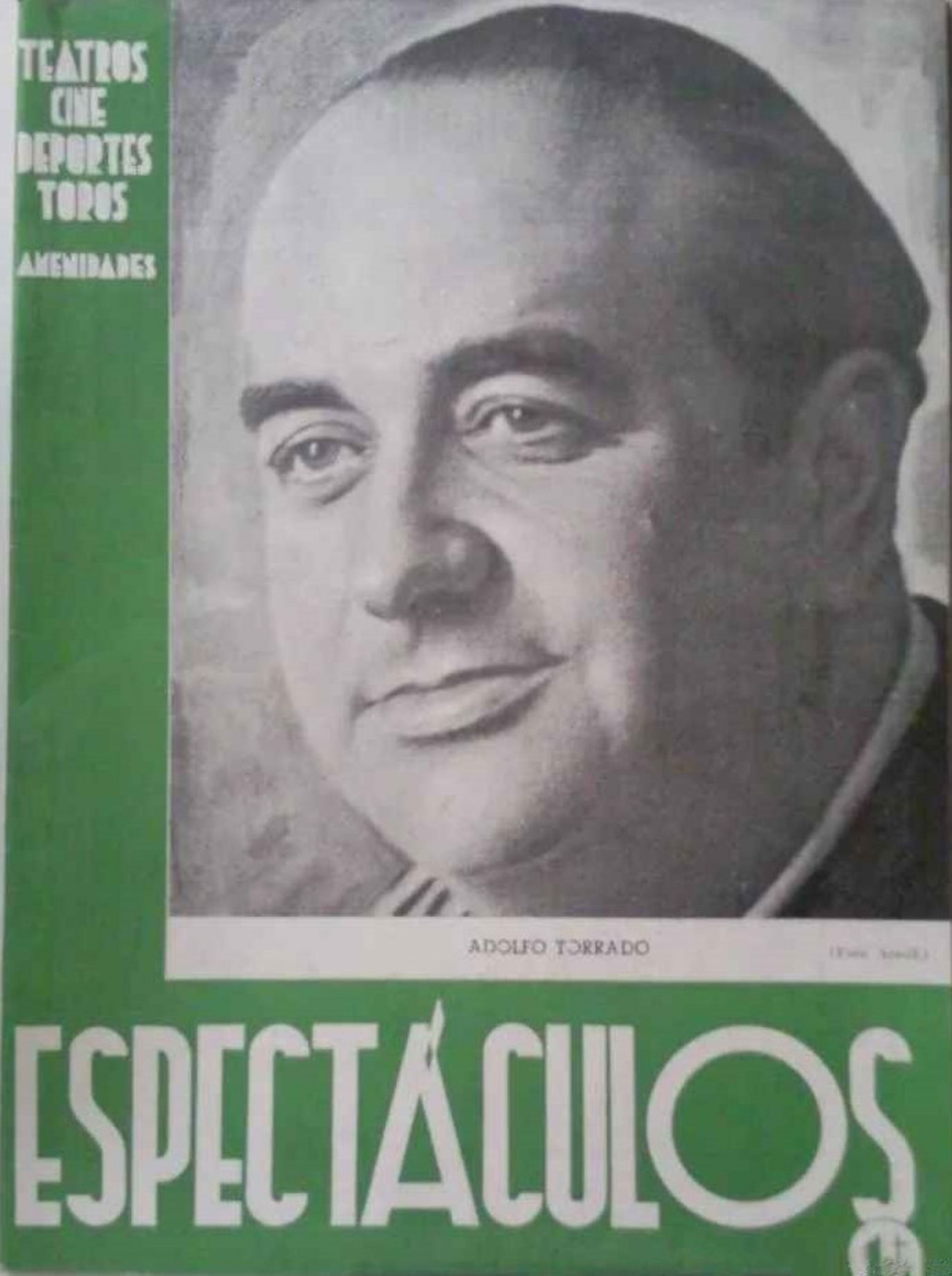 ESPECTACULOS magazine side cover Issue 6  February 1944