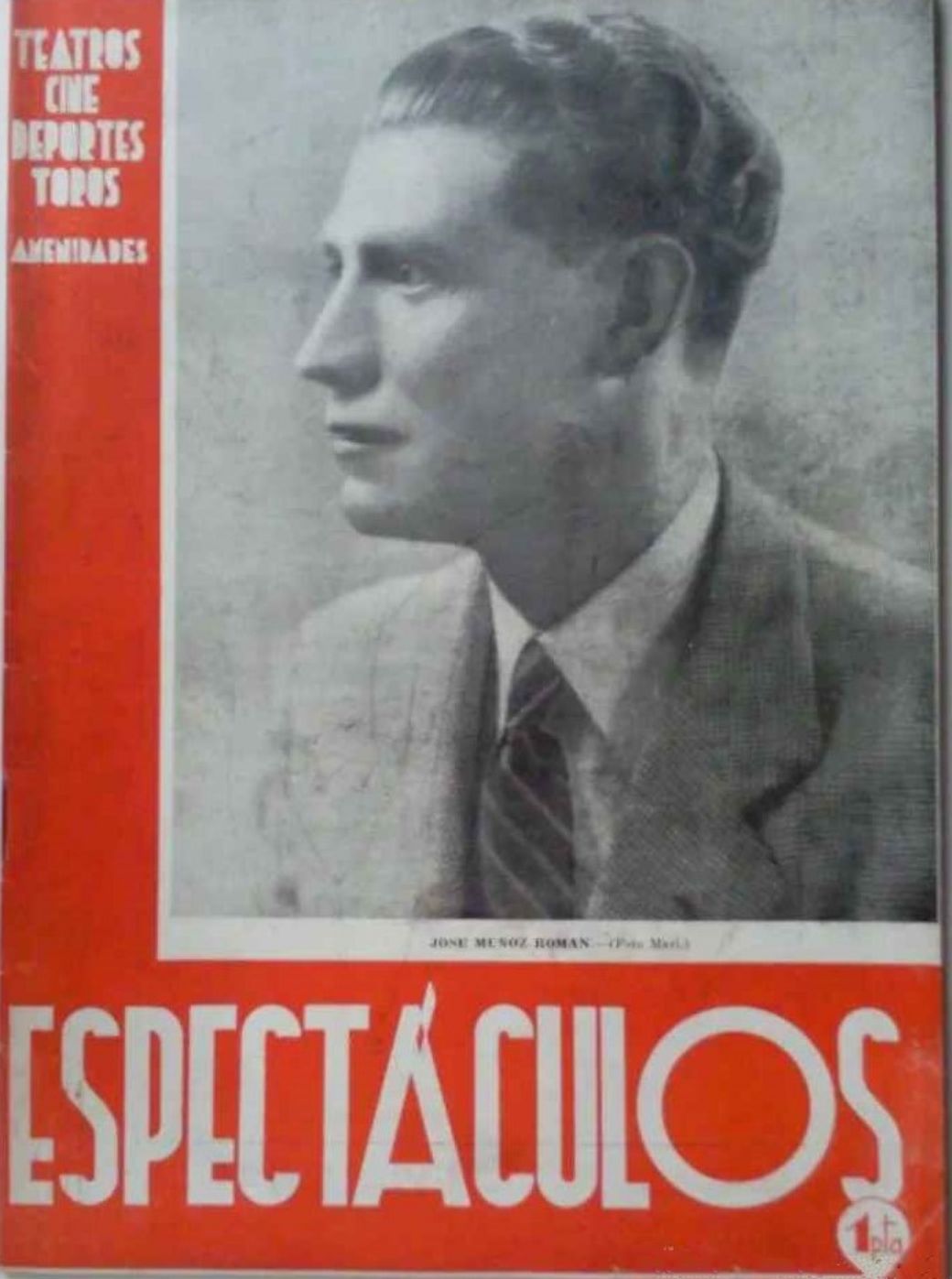 ESPECTACULOS magazine side cover Issue 8  February 1944