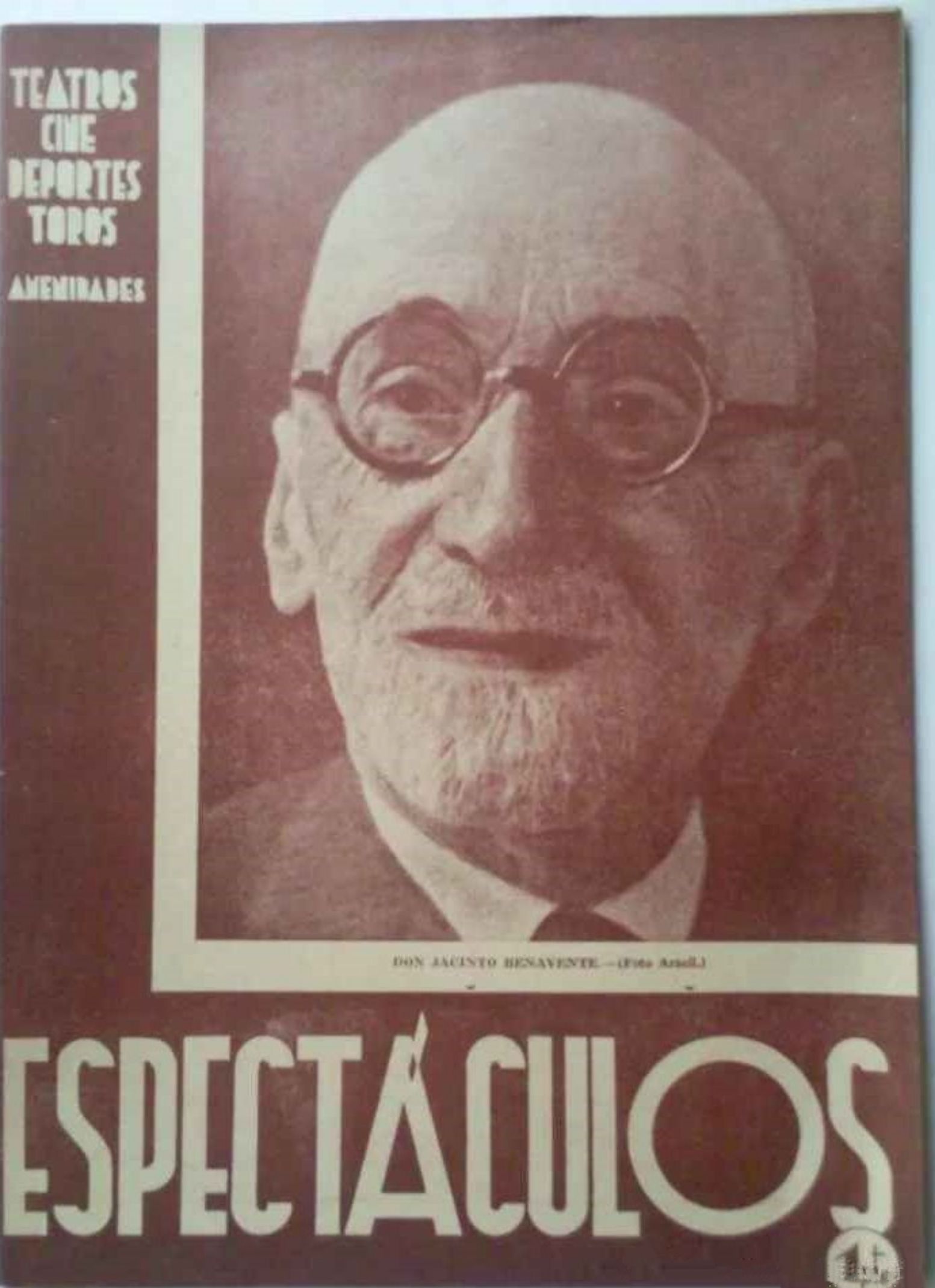 ESPECTACULOS magazine side cover Issue 12  March 1944