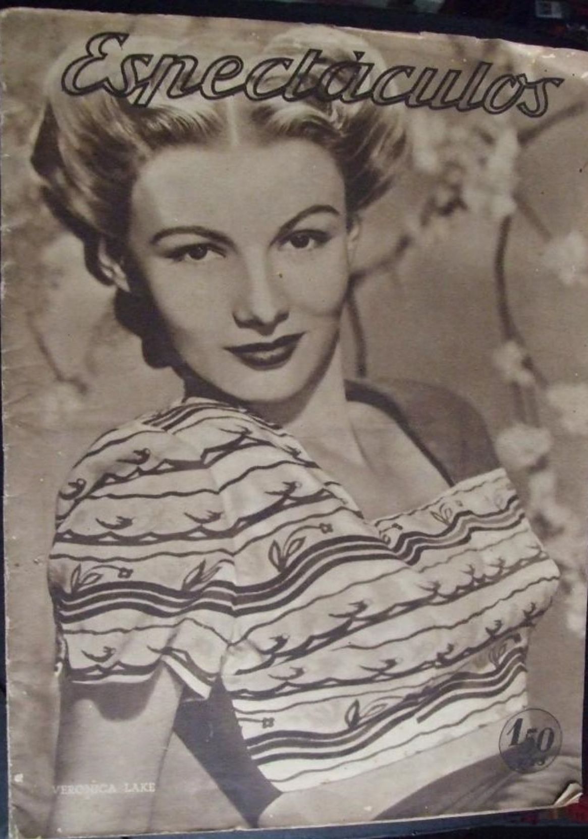 ESPECTACULOS magazine side cover Issue 30  December 1944