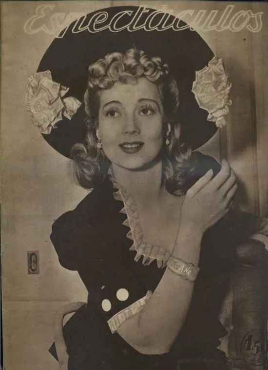 ESPECTACULOS magazine side cover Issue 32  December 1944