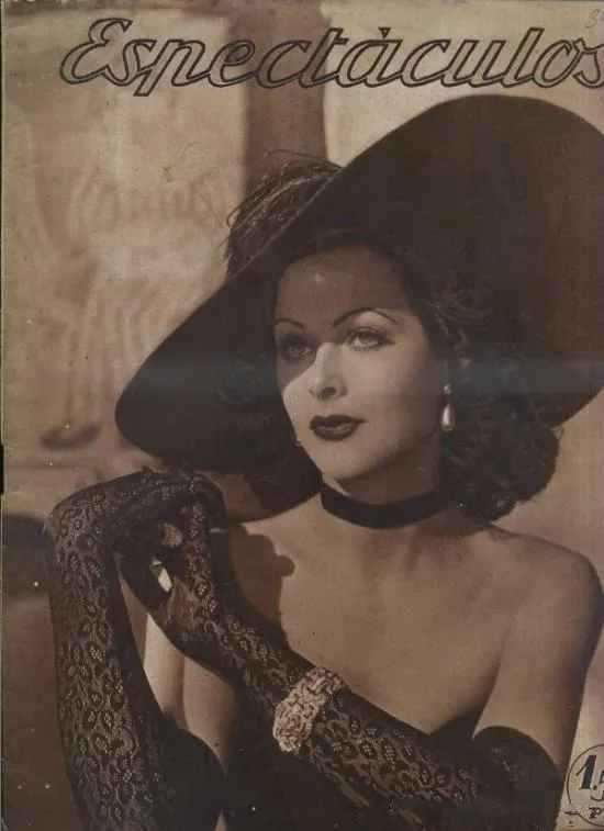 ESPECTACULOS magazine side cover Issue 34  January 1945