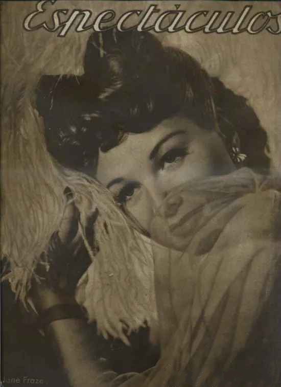 ESPECTACULOS magazine side cover Issue 35  January 1945