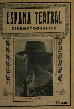 ESPANA TEATRAL CINEMATOGRAFICA magazine side cover Issue 2 22 October 1921