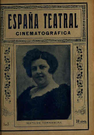 ESPANA TEATRAL CINEMATOGRAFICA magazine side cover Issue 3 29 October 1921