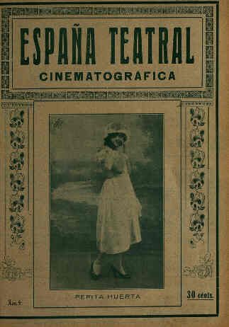 ESPANA TEATRAL CINEMATOGRAFICA magazine side cover Issue 4 5 November 1921