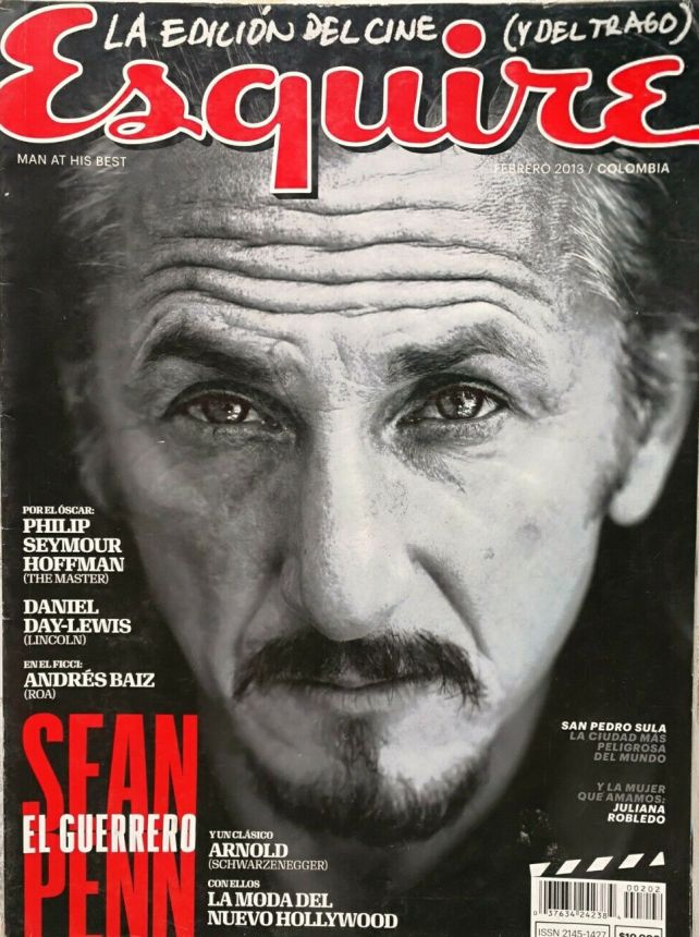 ESQUIRE (COLOMBIA) magazine side cover  February 2013