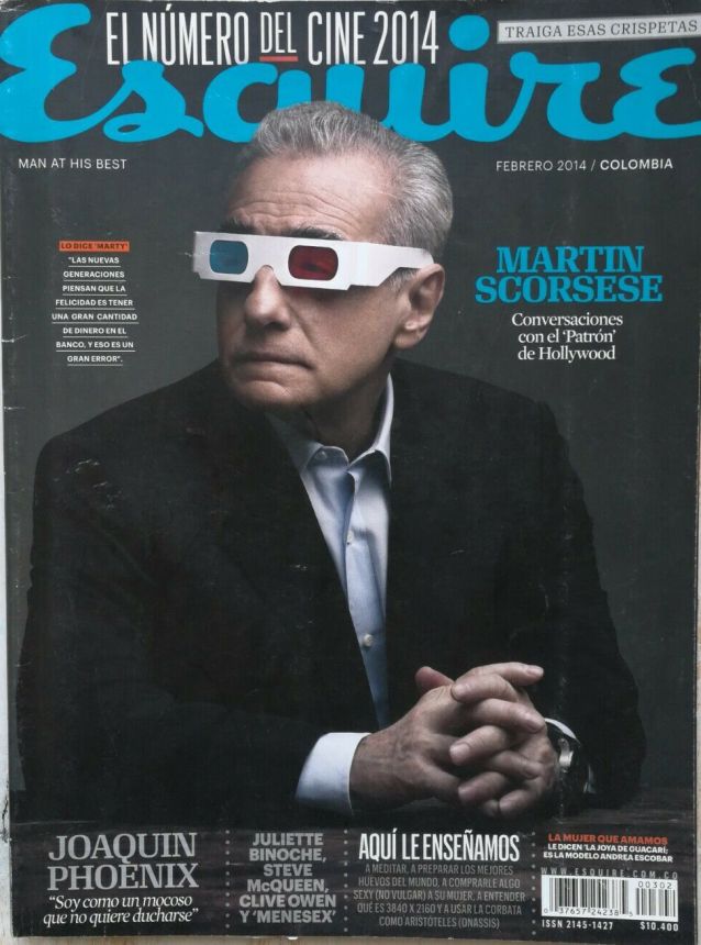 ESQUIRE (COLOMBIA) magazine side cover  February 2014