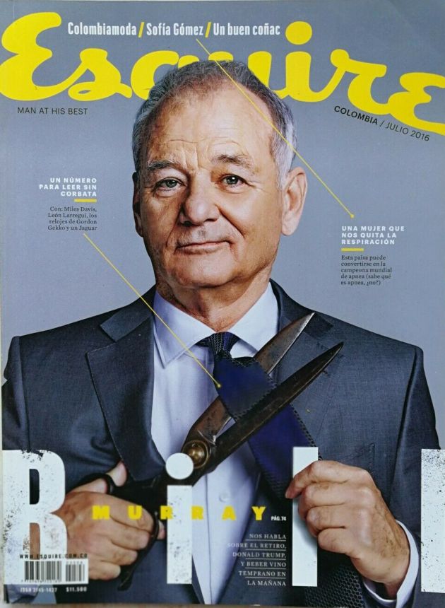 ESQUIRE (COLOMBIA) magazine side cover  July 2016