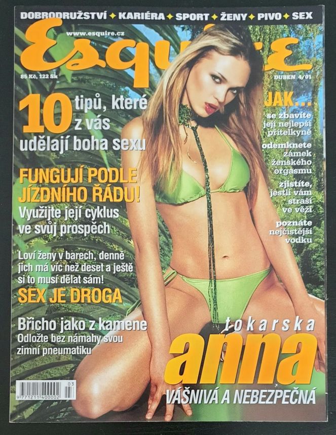 ESQUIRE (Czech) magazine side cover  April 2001