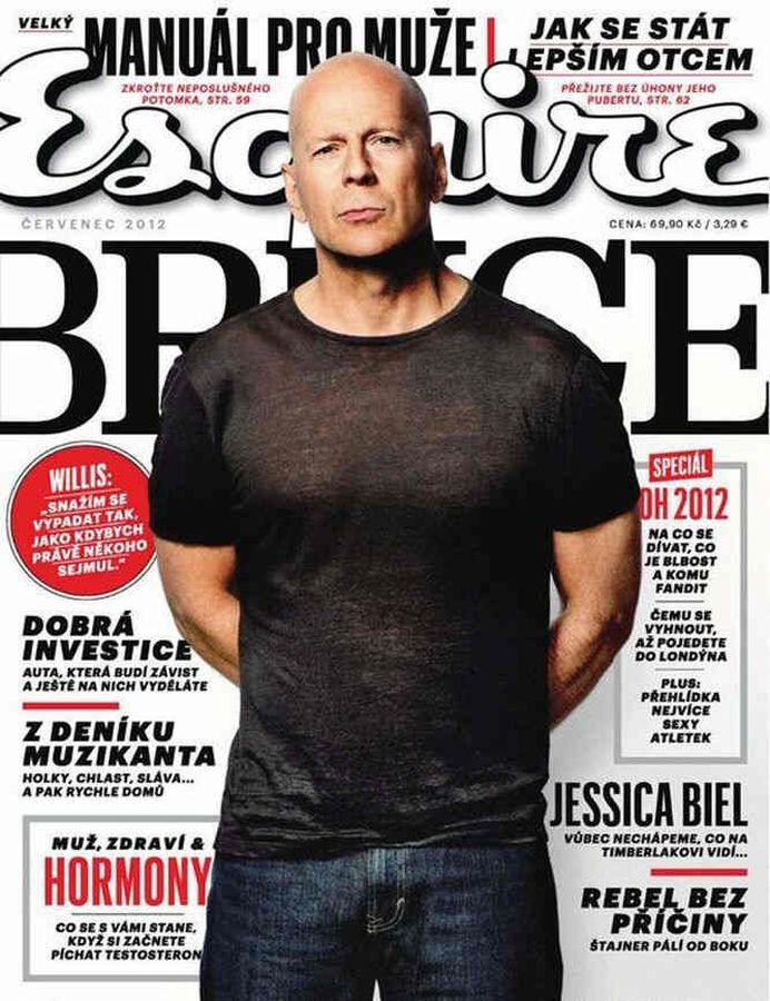 ESQUIRE (Czech) magazine side cover  July 2012