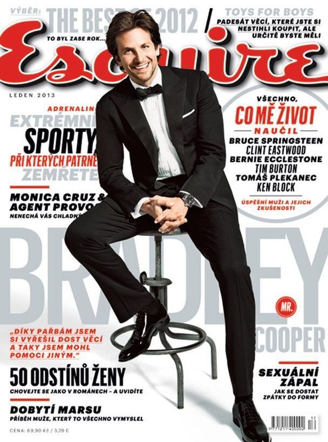ESQUIRE (Czech) magazine side cover  January 2013