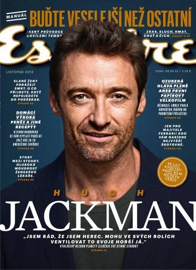 ESQUIRE (Czech) magazine side cover  November 2013