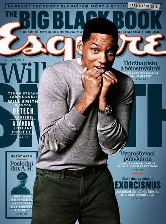 ESQUIRE (Czech) magazine side cover  April 2015