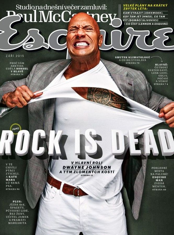 ESQUIRE (Czech) magazine side cover  September 2015