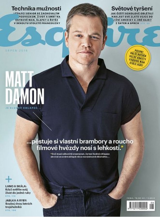 ESQUIRE (Czech) magazine side cover  August 2016