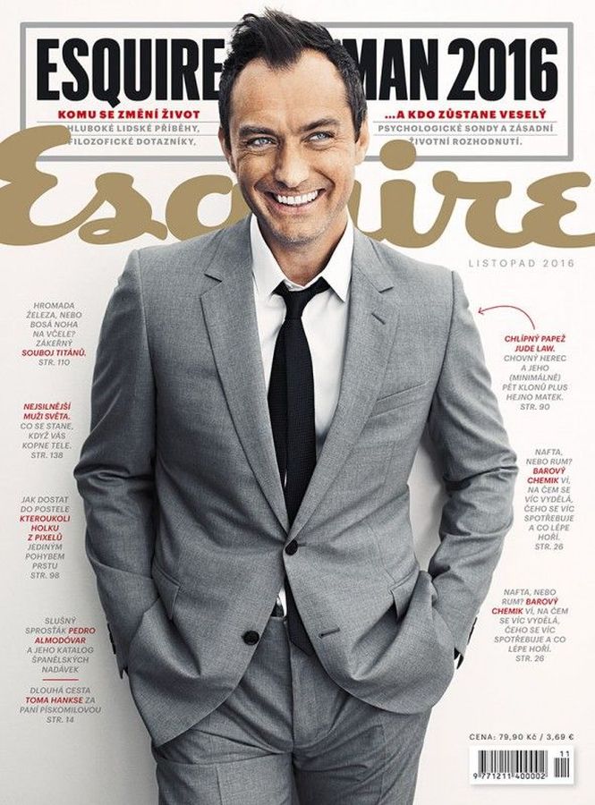 ESQUIRE (Czech) magazine side cover  November 2016