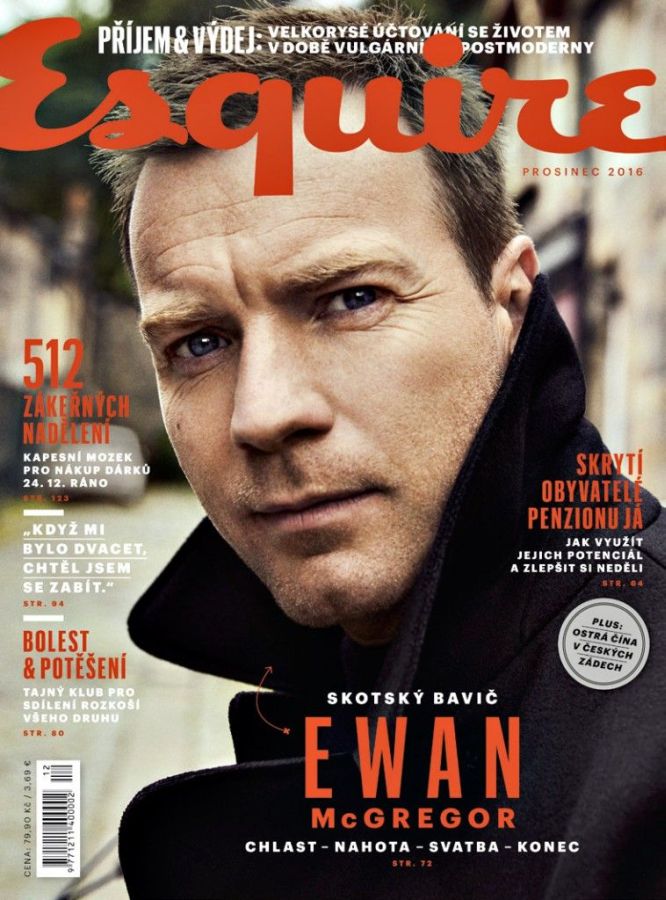 ESQUIRE (Czech) magazine side cover  December 2016