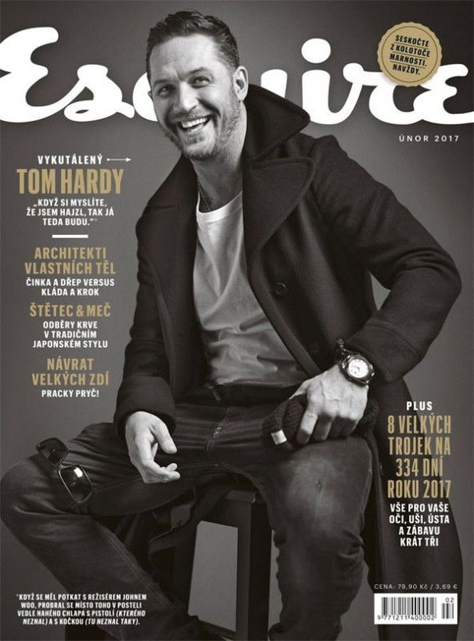 ESQUIRE (Czech) magazine side cover  February 2017