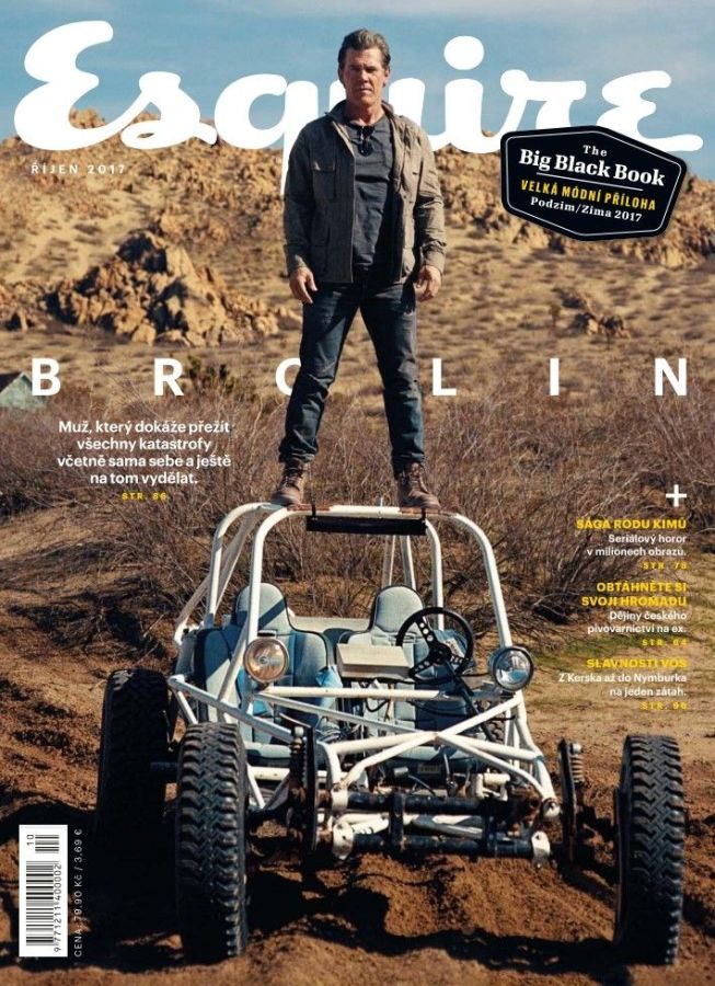 ESQUIRE (Czech) magazine side cover  October 2017