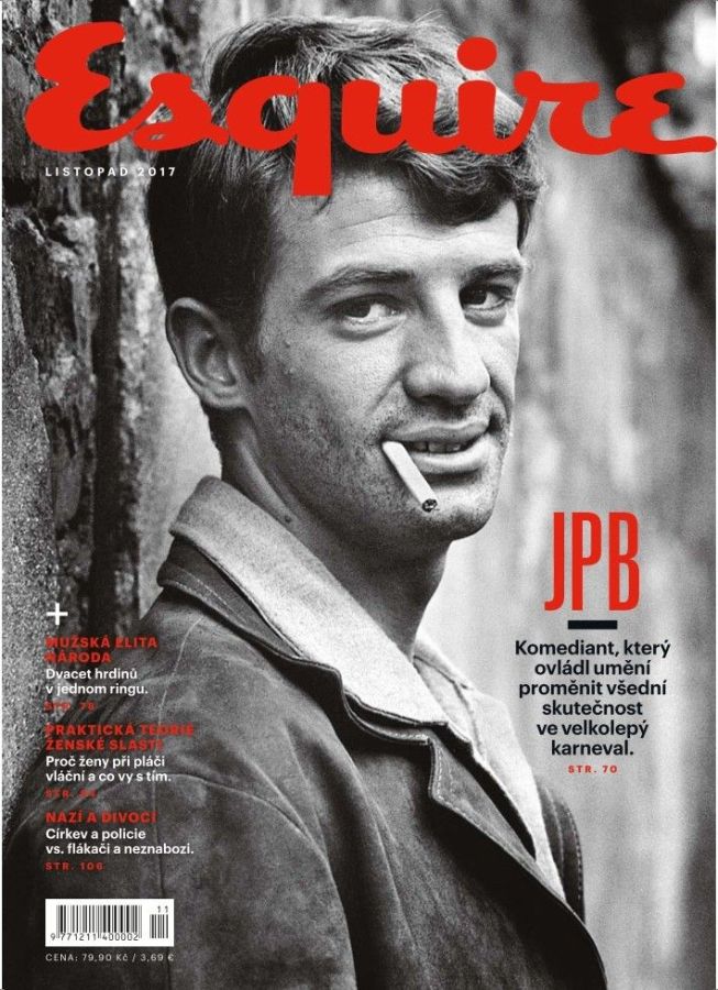 ESQUIRE (Czech) magazine side cover  November 2017