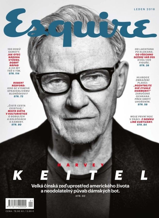 ESQUIRE (Czech) magazine side cover  January 2018