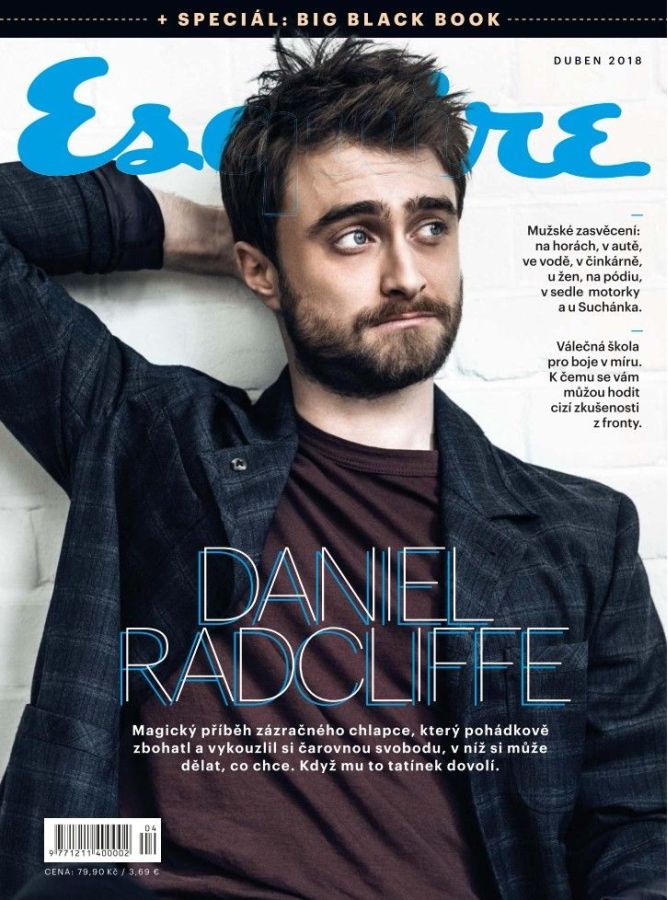 ESQUIRE (Czech) magazine side cover  April 2018
