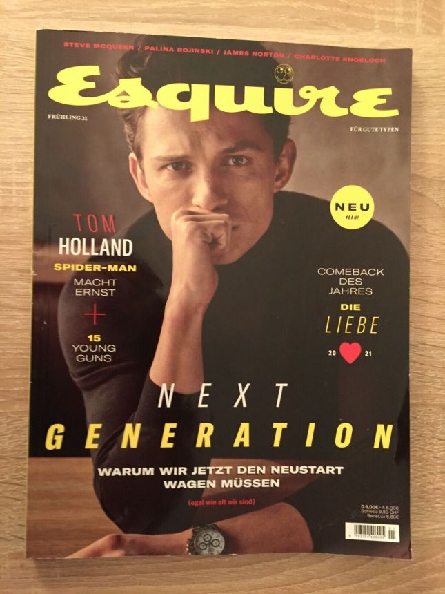 ESQUIRE (DE) magazine side cover  March 2021