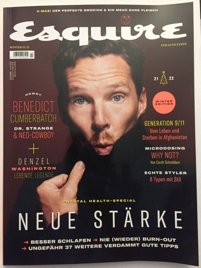 ESQUIRE (DE) magazine side cover Winter 2021