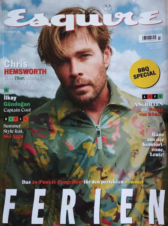ESQUIRE (DE) magazine side cover Summer 2024