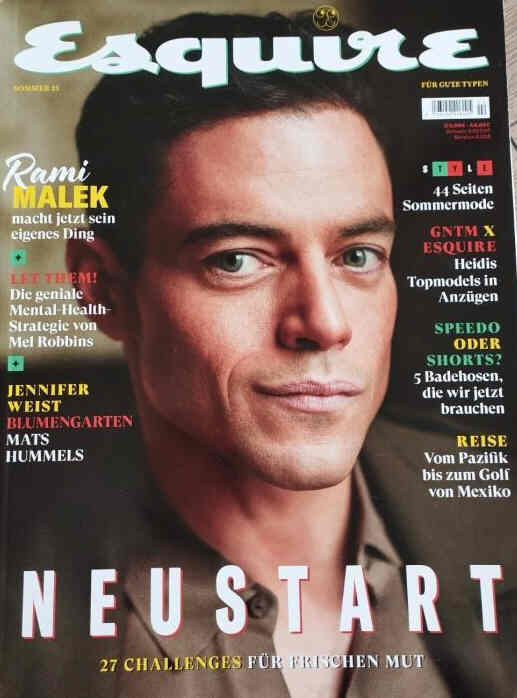 ESQUIRE (DE) magazine side cover Summer 2025