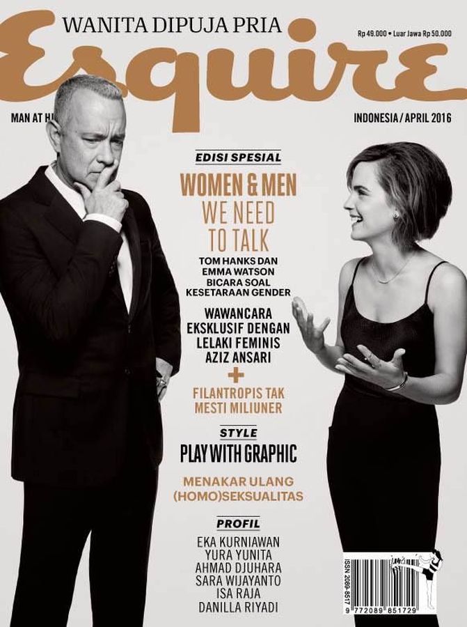 ESQUIRE INDONESIA magazine side cover  April 2016