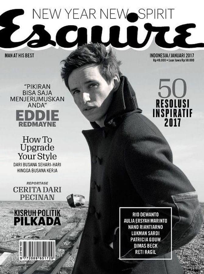 ESQUIRE INDONESIA magazine side cover  January 2017