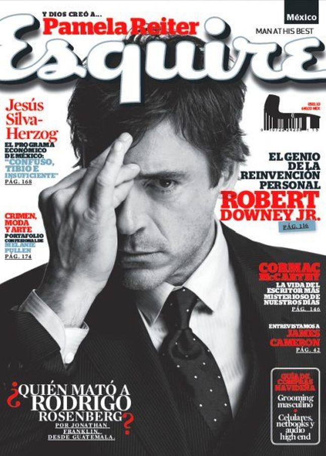 ESQUIRE (Mexico) magazine side cover  December 2009