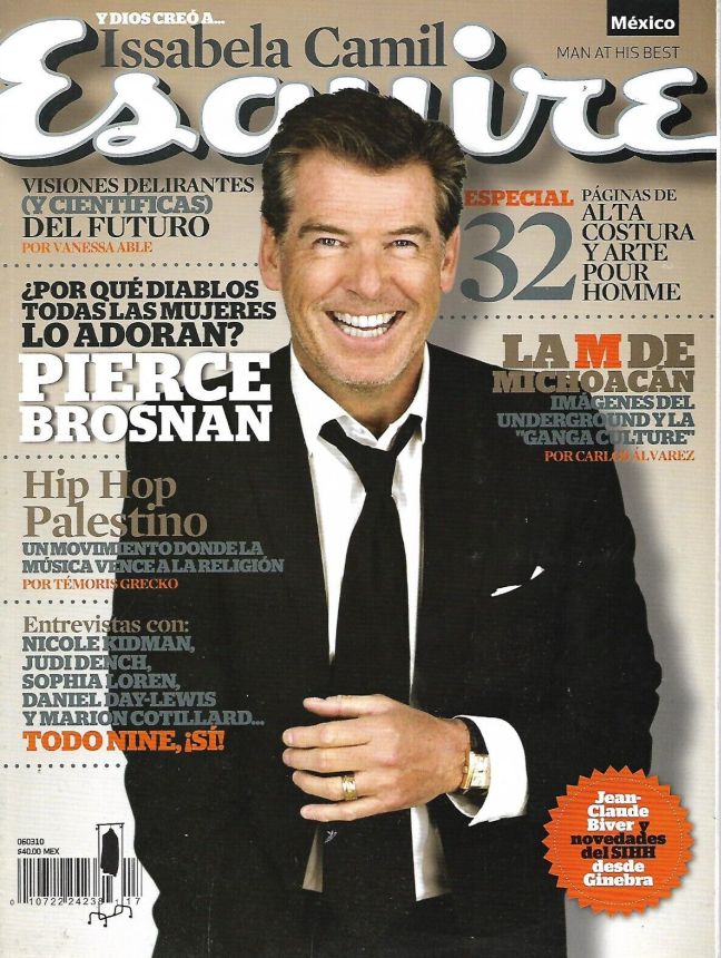 ESQUIRE (Mexico) magazine side cover  March 2010
