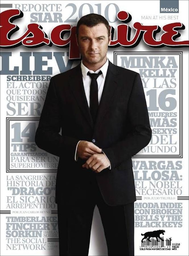 ESQUIRE (Mexico) magazine side cover  November 2010