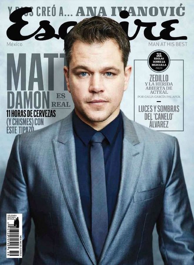 ESQUIRE (Mexico) magazine side cover  August 2013