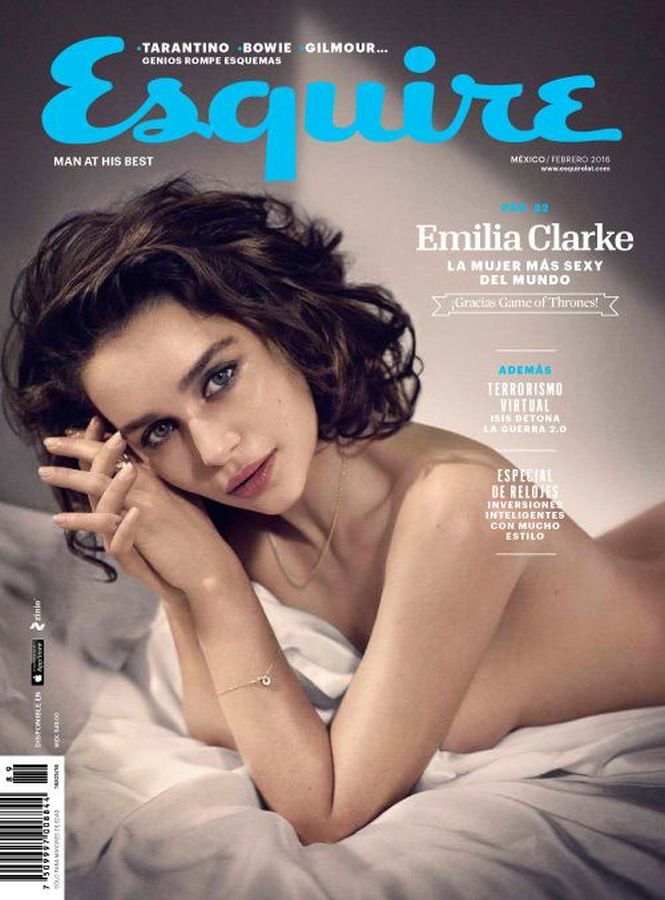 ESQUIRE (Mexico) magazine side cover  February 2016