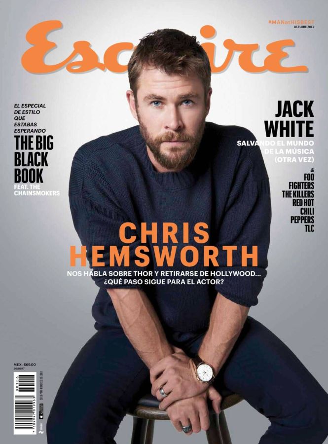 ESQUIRE (Mexico) magazine side cover  October 2017
