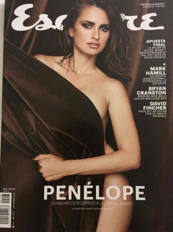 ESQUIRE (Mexico) magazine side cover  December 2017