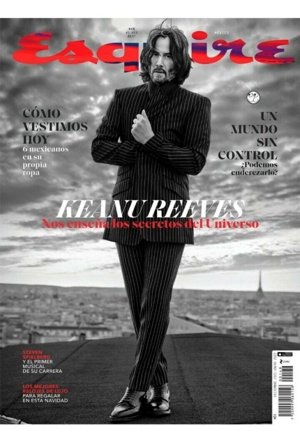 ESQUIRE (Mexico) magazine side cover  December 2021/ January 2022 