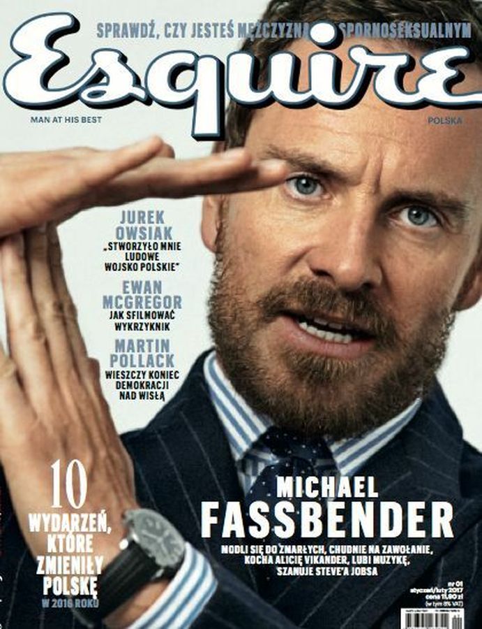 ESQUIRE (Poland) magazine side cover  January/February 2017