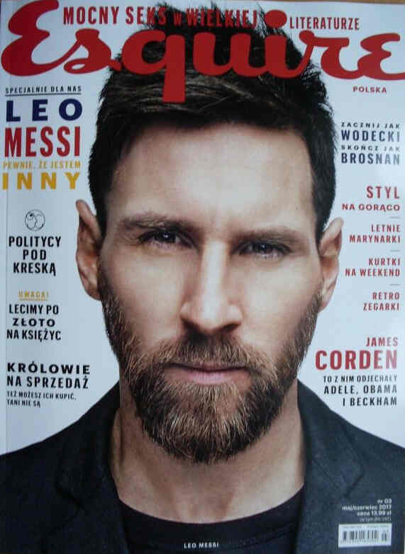 ESQUIRE (Poland) magazine side cover  May/June 2017