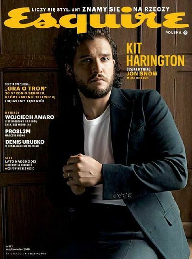 ESQUIRE (Poland) magazine side cover  May/June 2019