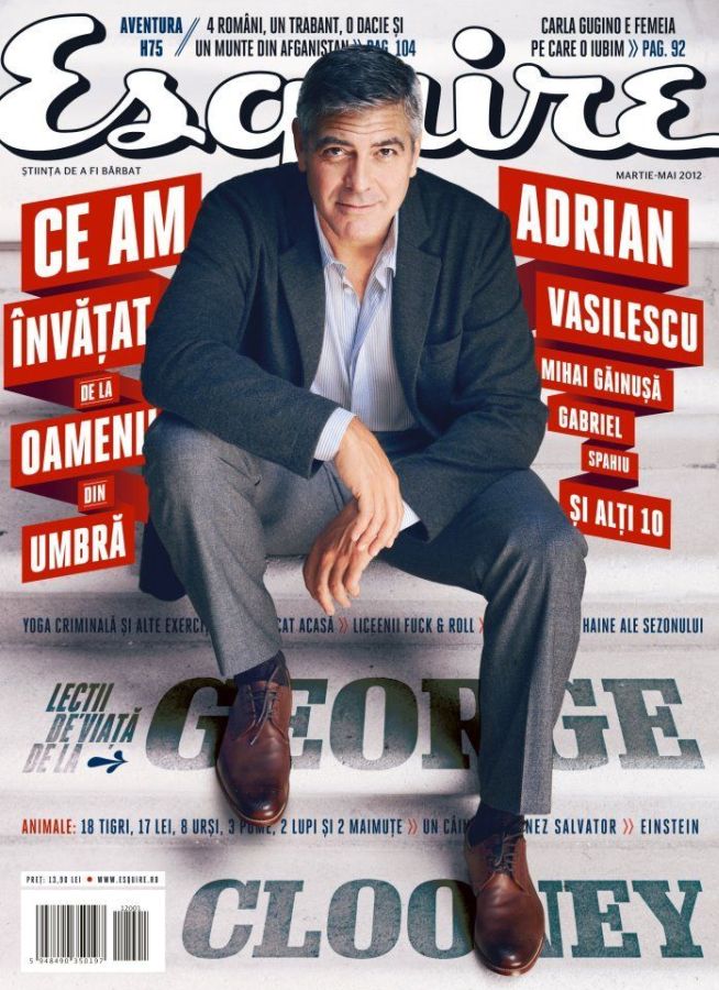 ESQUIRE ROMANIA magazine side cover  March/May 2012